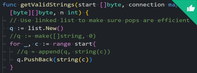 Generate Valid Strings