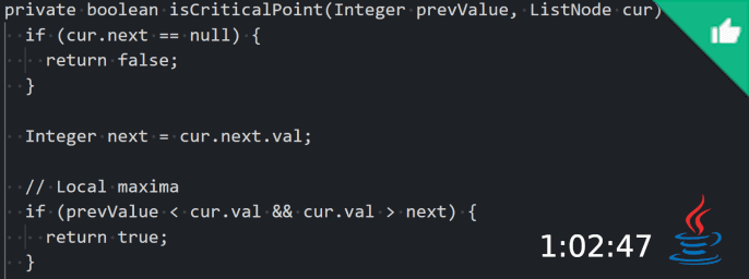 Find the Minimum and Maximum Number of Nodes Between Critical Points