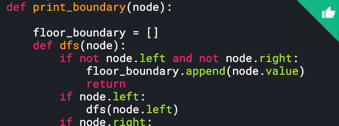 Boundary Traversal Binary Tree