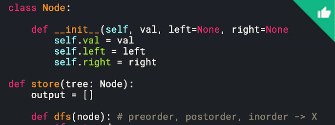 Tree serialization