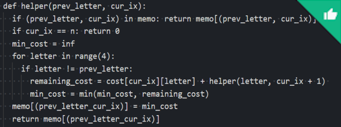 Minimum cost to construct string