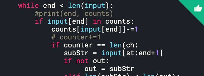 Smallest sufficient substring