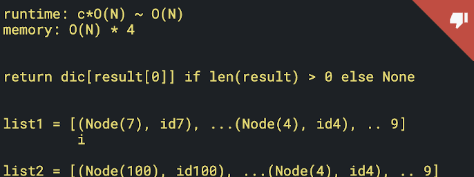 Linked list intersection